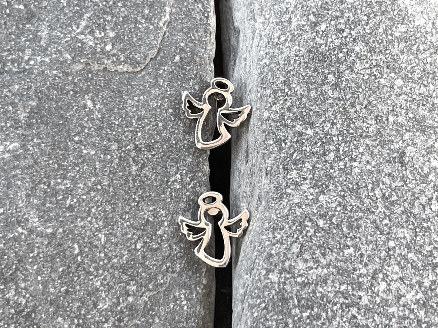 Angel - 925 Sterling Silver Stud Earrings Boxed