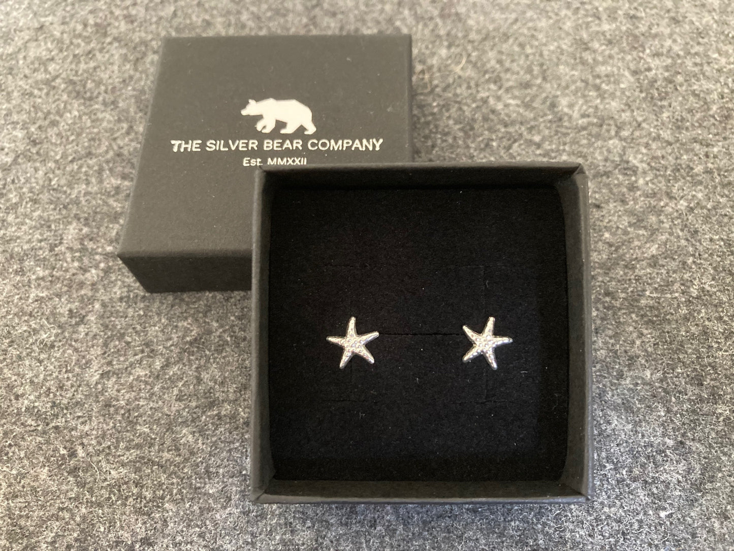 Starfish - 925 Sterling Silver Plain Stud Earrings