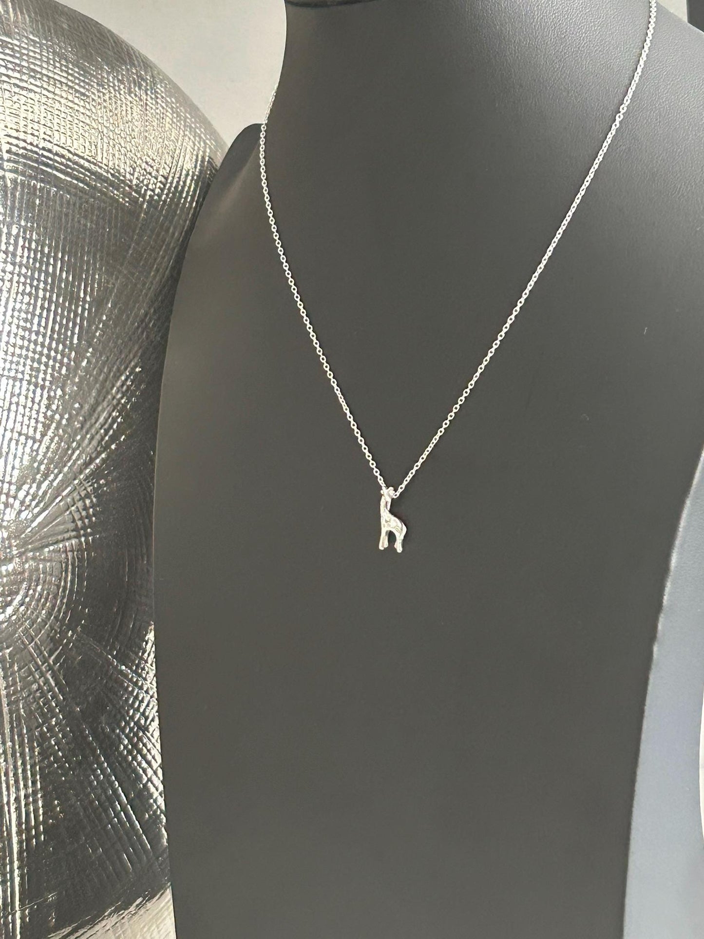 Giraffe - 925 Sterling Silver Pendant Necklace - Boxed