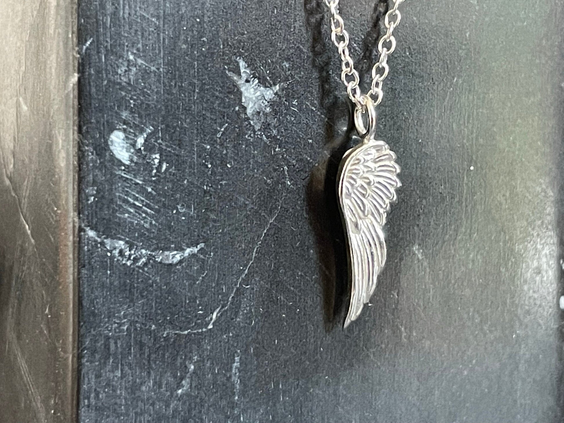 Angel Wing - 925 Sterling Silver Plain Necklace Boxed