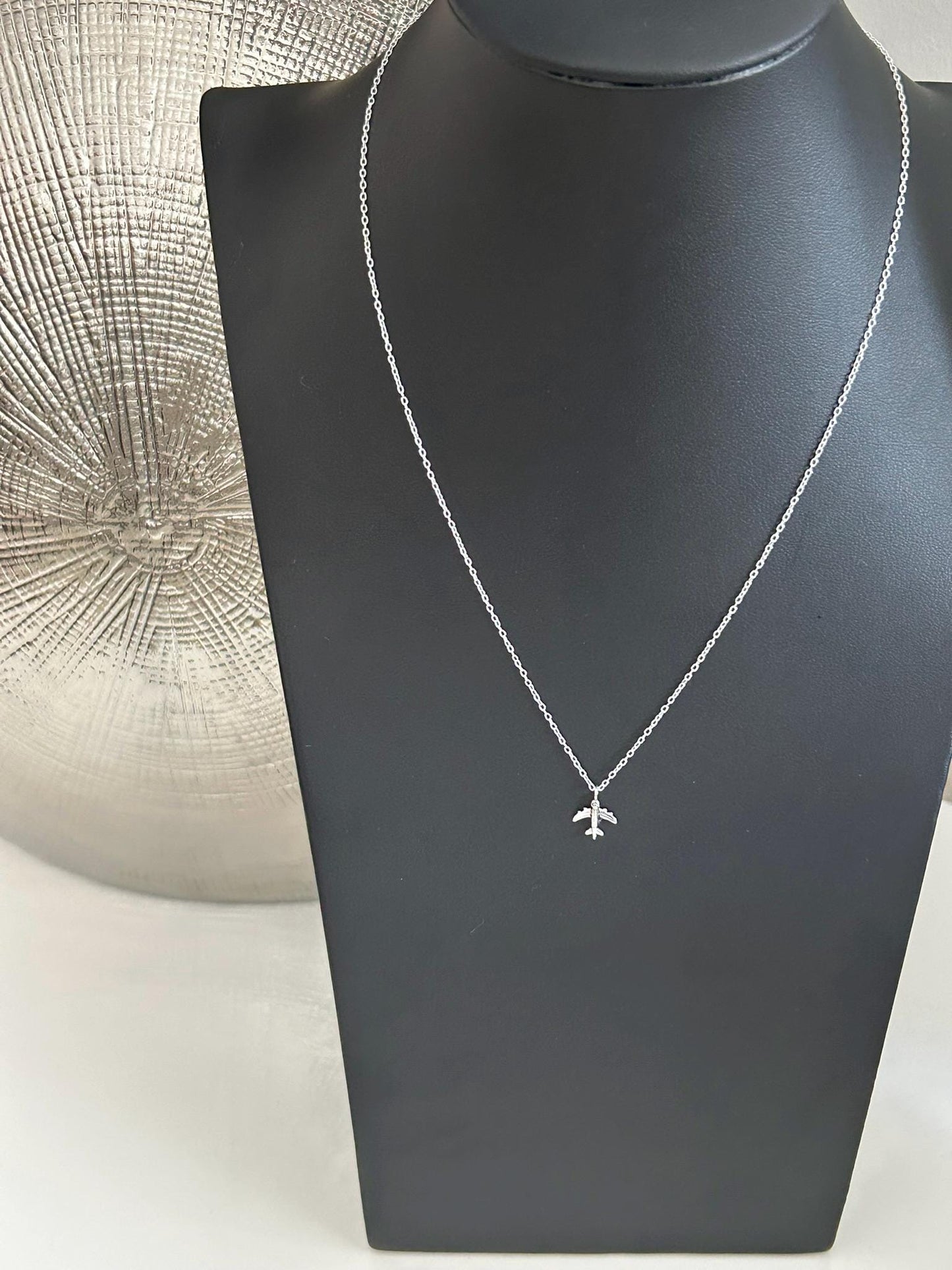 Aircraft - 925 Sterling Silver Plain Necklace Boxed