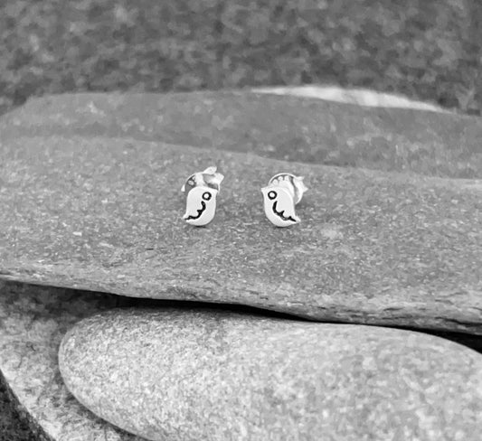 Bird - 925 Sterling Silver Plain Ear Studs